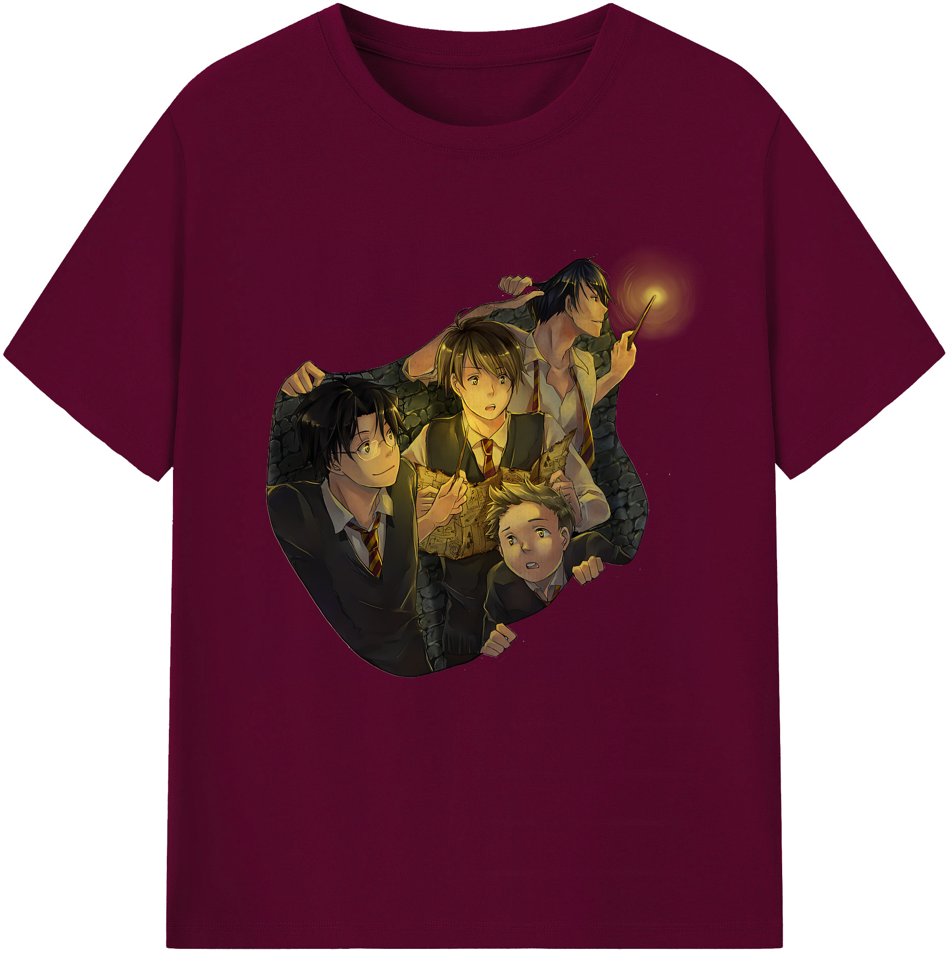 （画像用） Harry Potter ハリー・ポッターシリーズ レディースカジュアルプリントTシャツ（綿100％）